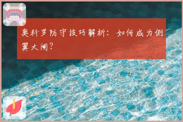 奥科罗防守技巧解析：如何成为侧翼大闸？